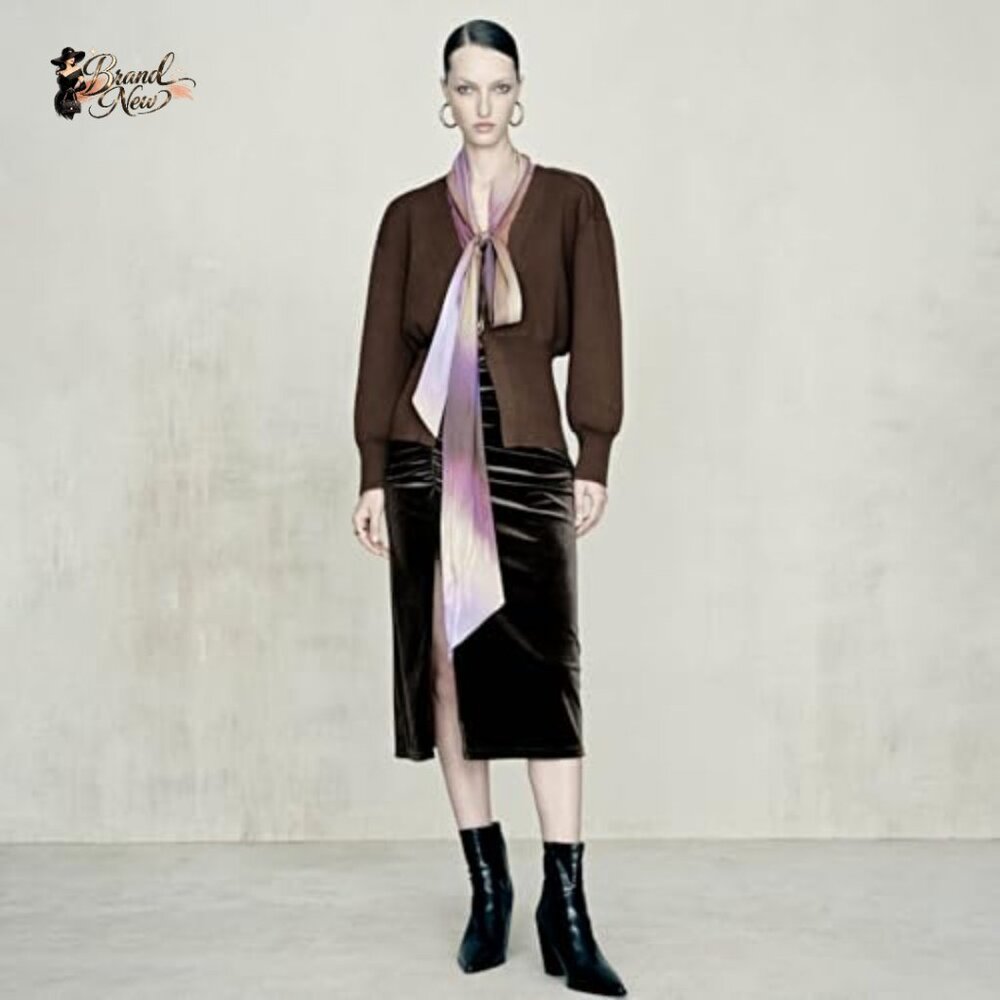 Viscose Polyester Polyamide Knitted Cardigan Long… - image 6